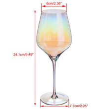 Load image into Gallery viewer, Rainbow Wine Glass