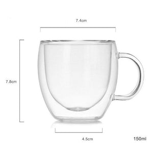 Double Wall Cup Coffee Glass